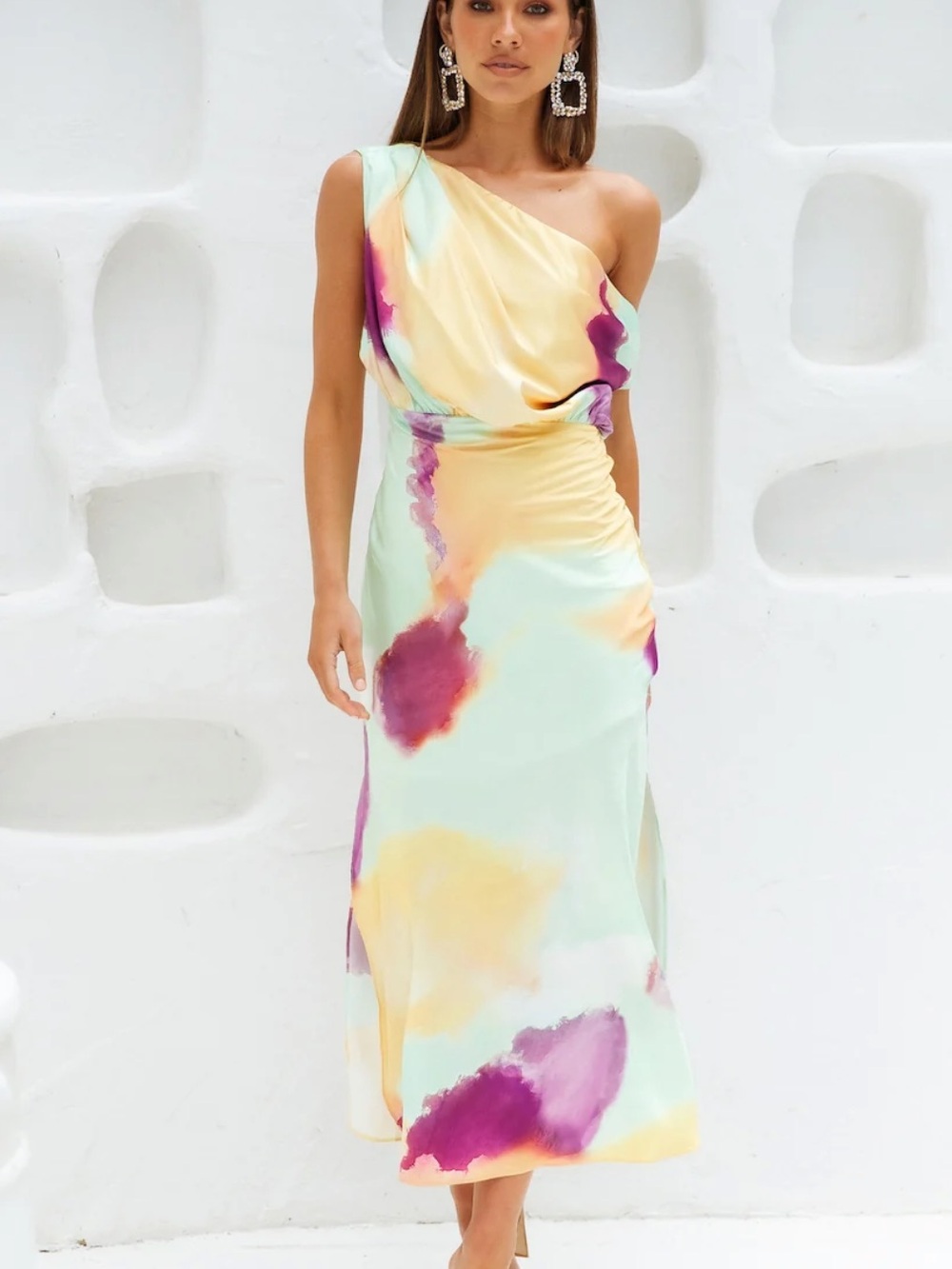 Hello Molly Talk to Me midi dress multi nwt size s